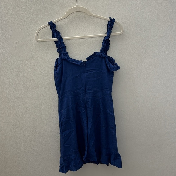 Lulu's Blue Ruffle Mini Dress - Picture 5 of 6